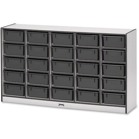 Jonti-Craft STORAGE, 25 TUB, W/BINS, BK JNT4026JCWW180